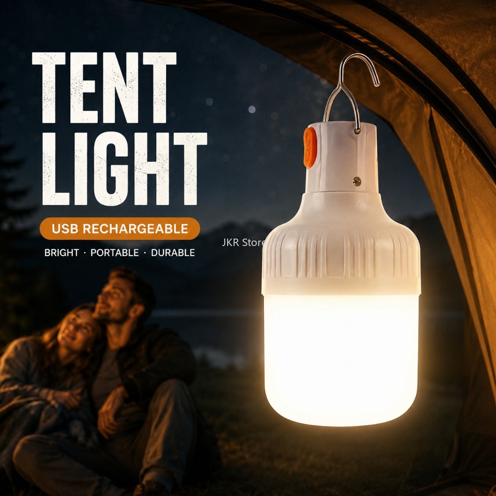 Power Outage Light - مصباح تخييم قابل للشحن عبر USB،