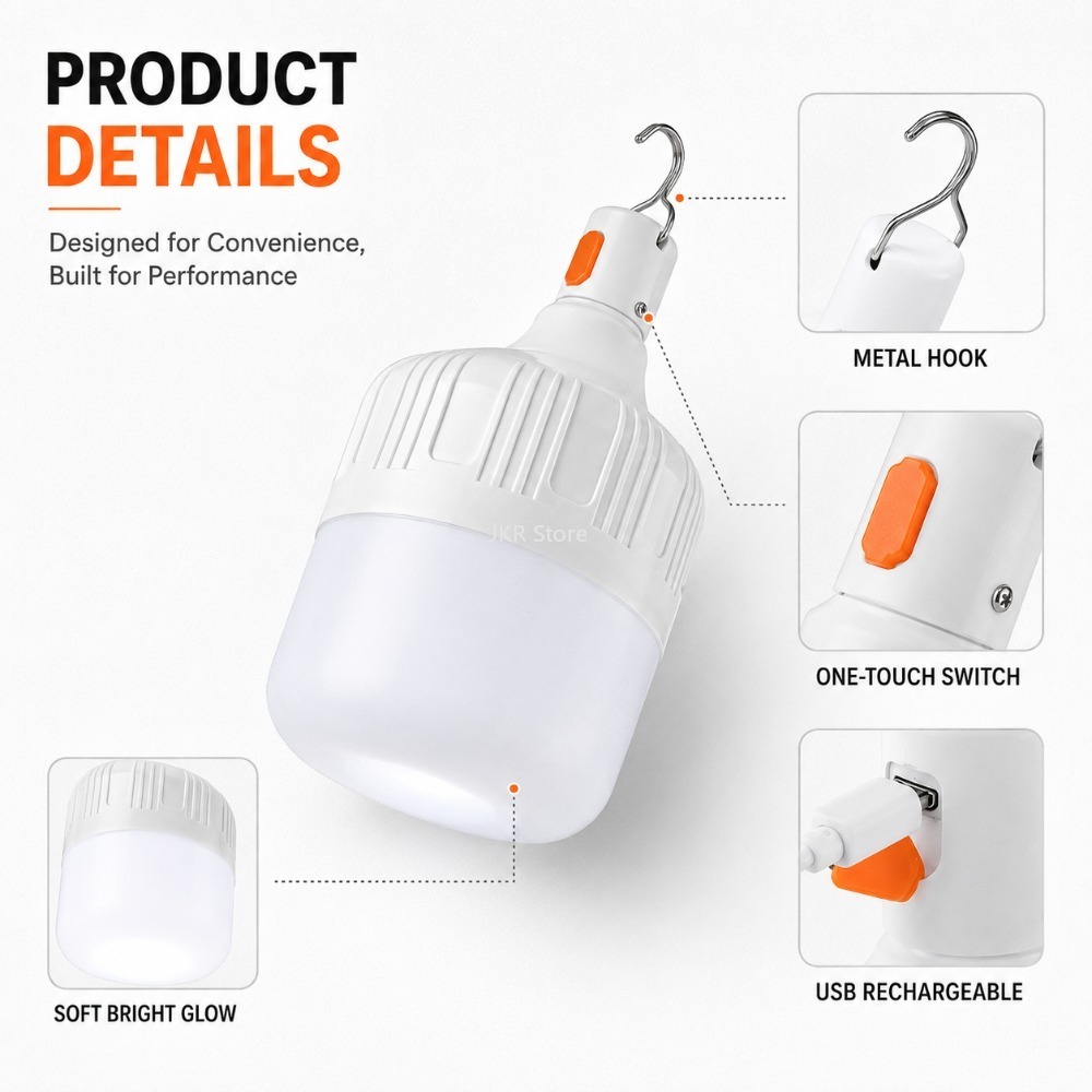مصباح تخييم قابل للشحن عبر USB - مراجعة Power Outage Light وسعره