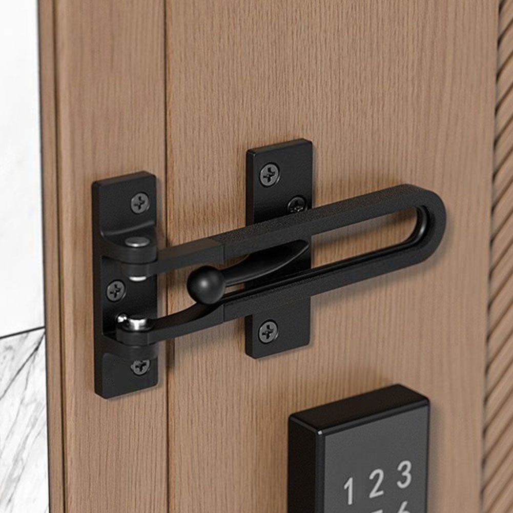 قفل باب من سبائك الزنك الأسود  - مراجعة Security Chain Door وسعره