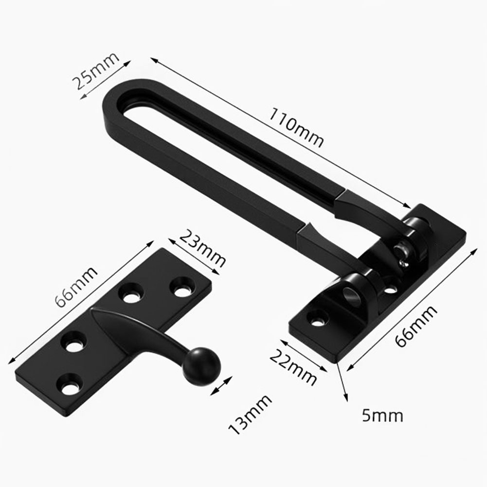 قفل باب من سبائك الزنك الأسود  - مراجعة Security Chain Door وسعره