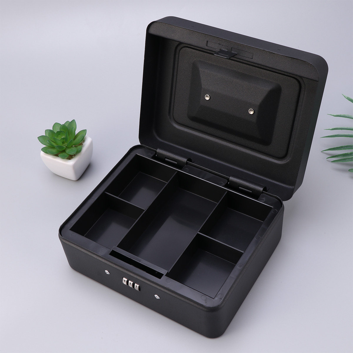 صندوق نقود معدني متين وسميك مع - مراجعة Lockbox Key Secure وسعره